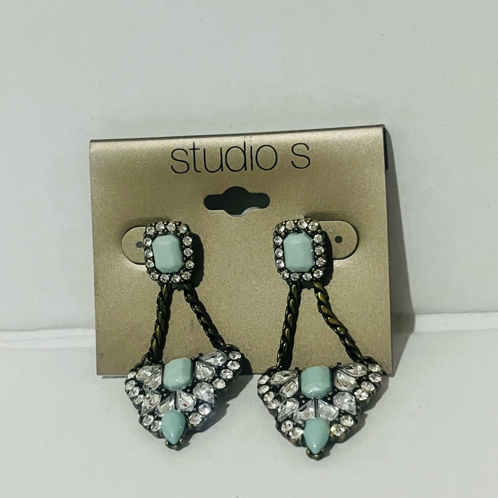 Studio Silver and Blue Dangle Earrings